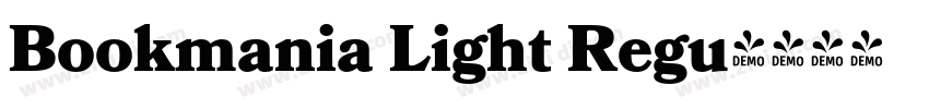 Bookmania Light Regu字体转换